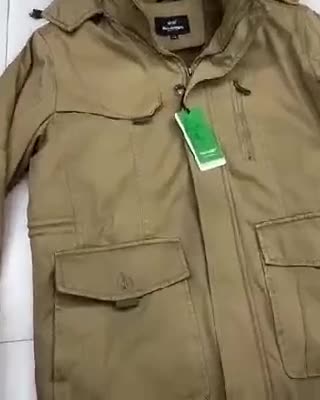 کاپشن اوری کتان مردانه داخل خز برند جیپ
