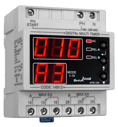 مولتی تایمر دیجیتال شیوا امواج مدل MTB-15M