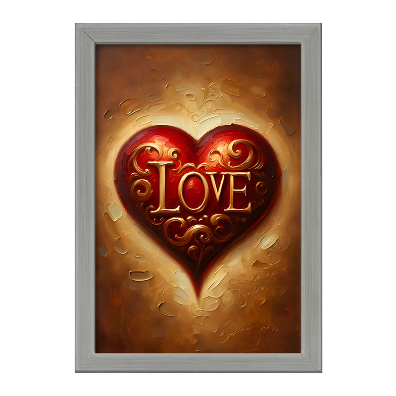 تابلو خندالو طرح Love کد F5505
