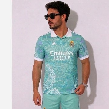 ست تیشرت و شلوارک رئال مادرید طرح اژدها اورجینال