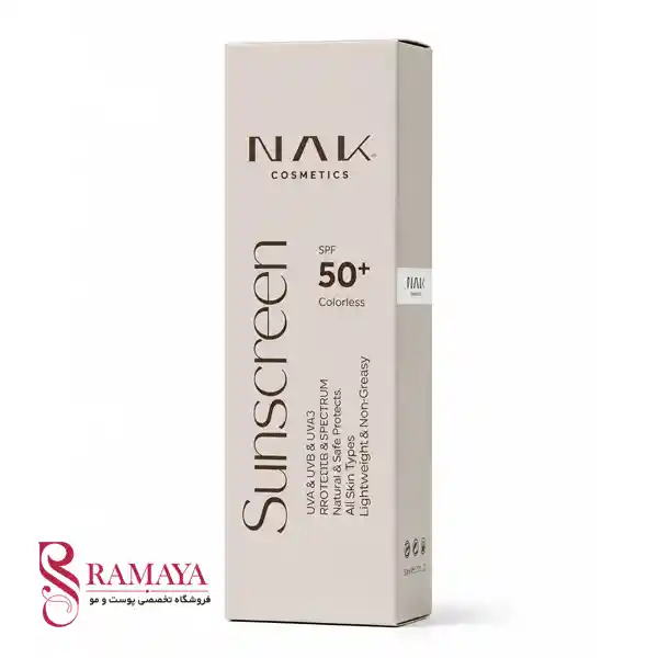 کرم ضدآفتاب بی رنگ مات spf 50 پوست چرب و مختلط ناک