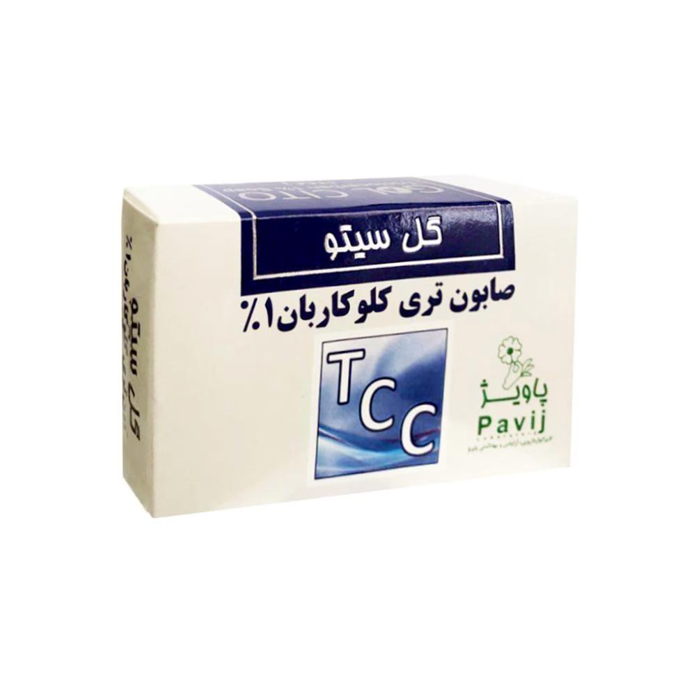 صابون آنتی باکتریال گل سیتو مدل TCC وزن 100 گرم