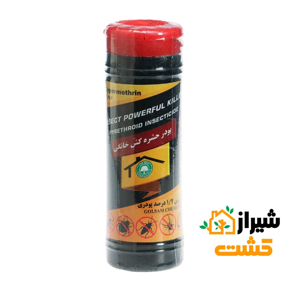حشره کش پودری سایپرمترین خانگی 100 گرمی گل سم