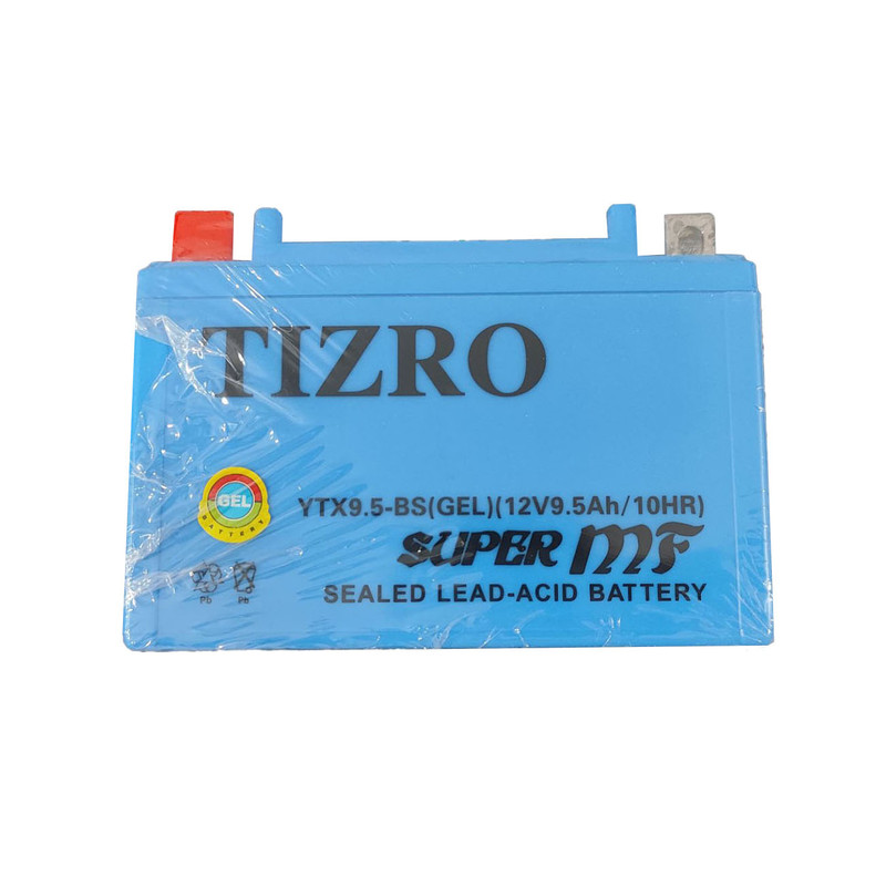 باتری موتورسیکلت باتری 12 ولت 9 آمپر تیزرو مدل YTX9-BS GEL