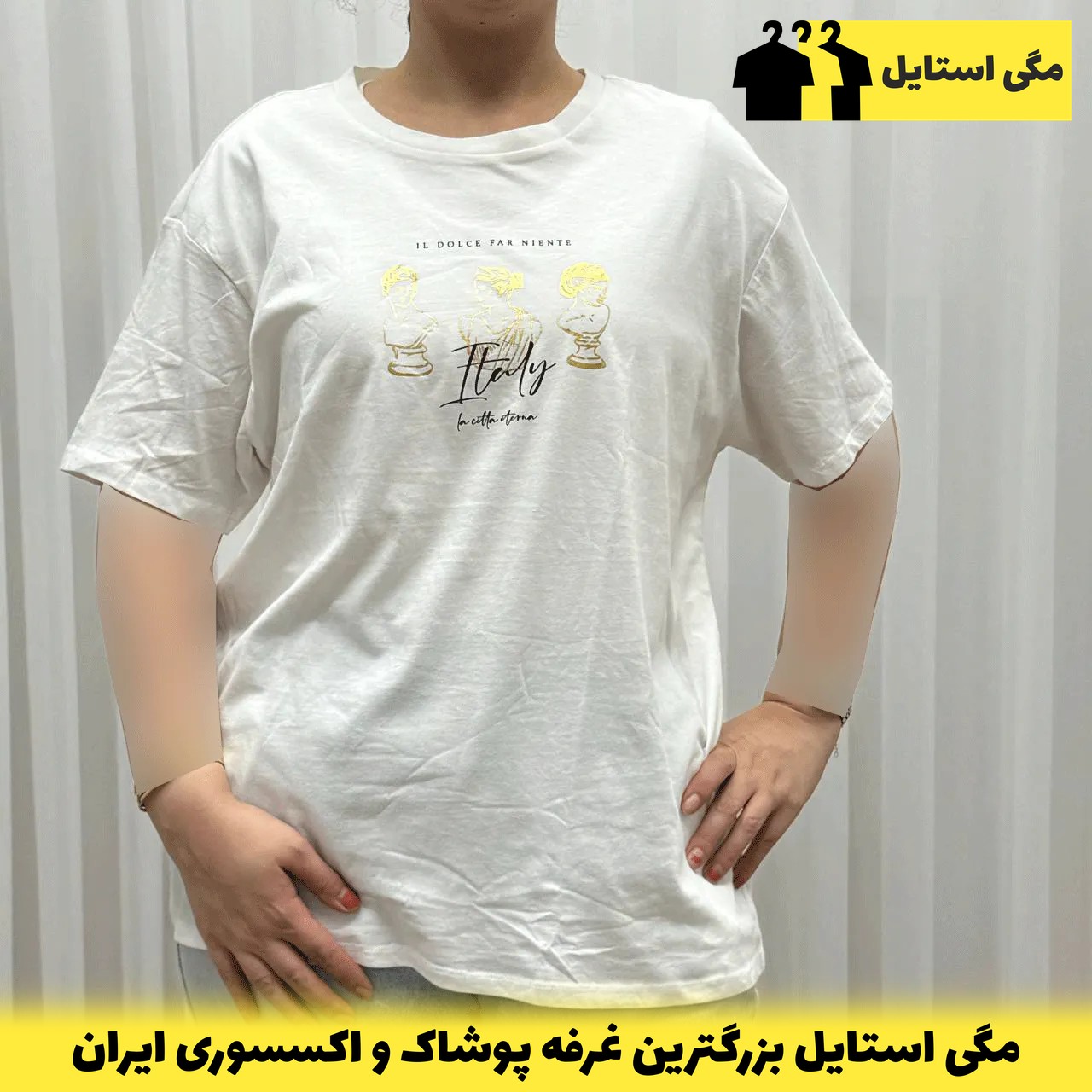 تیشرت نخی زنانه LC Waikiki مدل Niete آستین کوتاه چهارفصل-خرید از غرفه مگی استایل