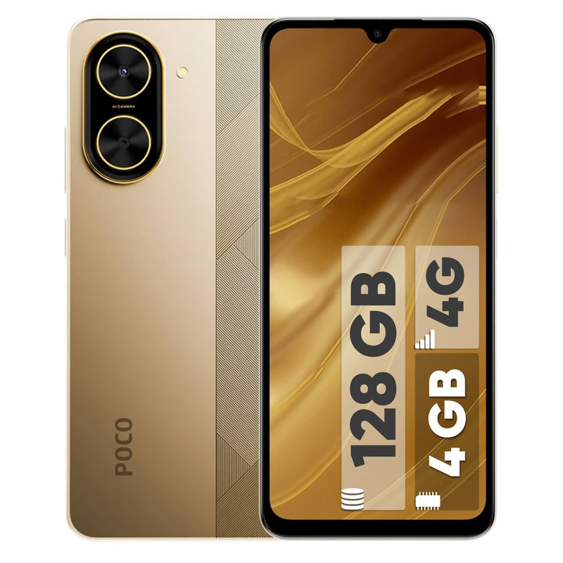 گوشی موبایل شیائومی مدل Poco C71 دو سیم کارت ظرفیت 128 گیگابایت و رم 4 گیگابایت اقساطی