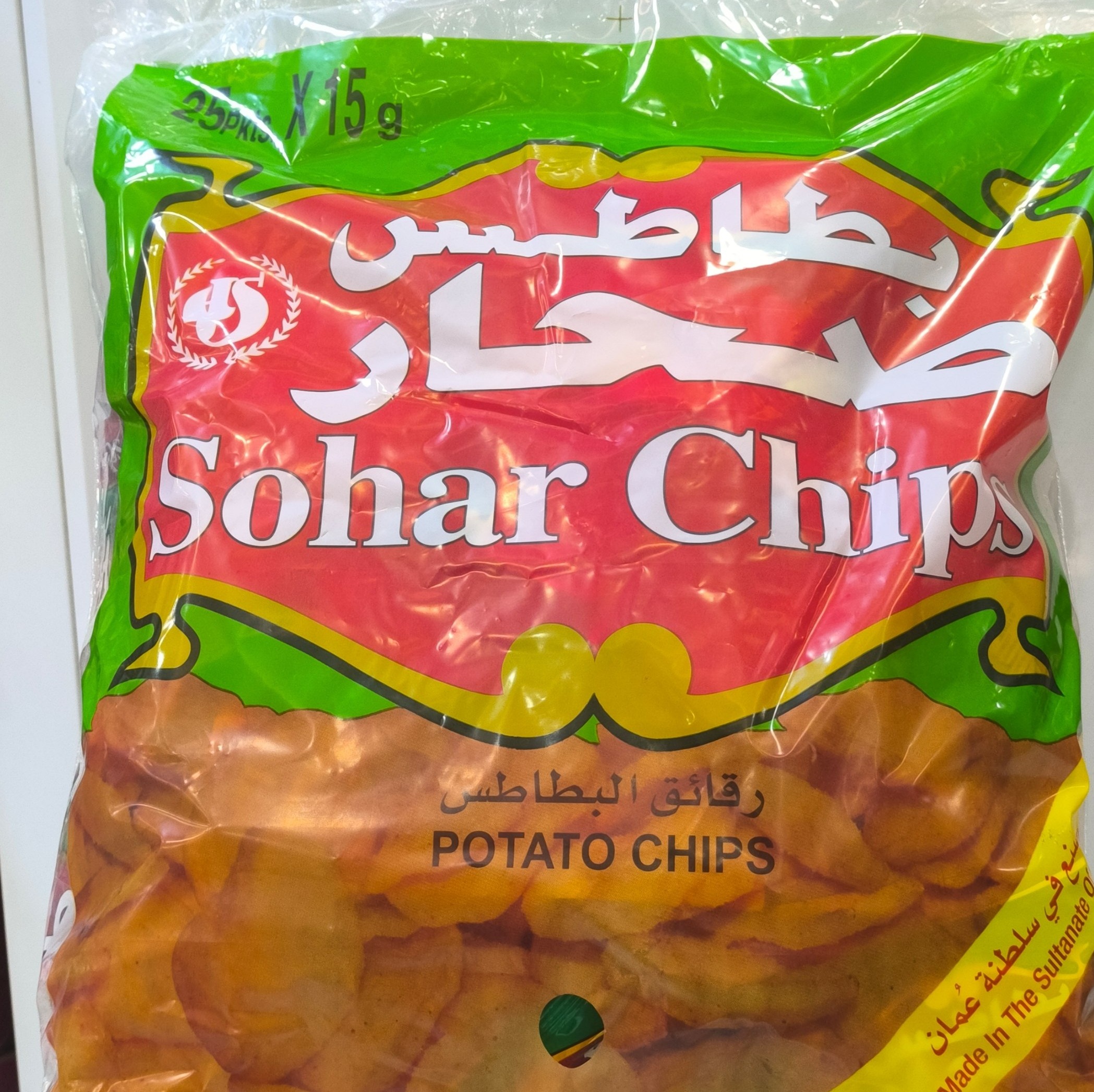 چیپس صحار عمانی (Sohar Chips) - بسته 25 عددی 