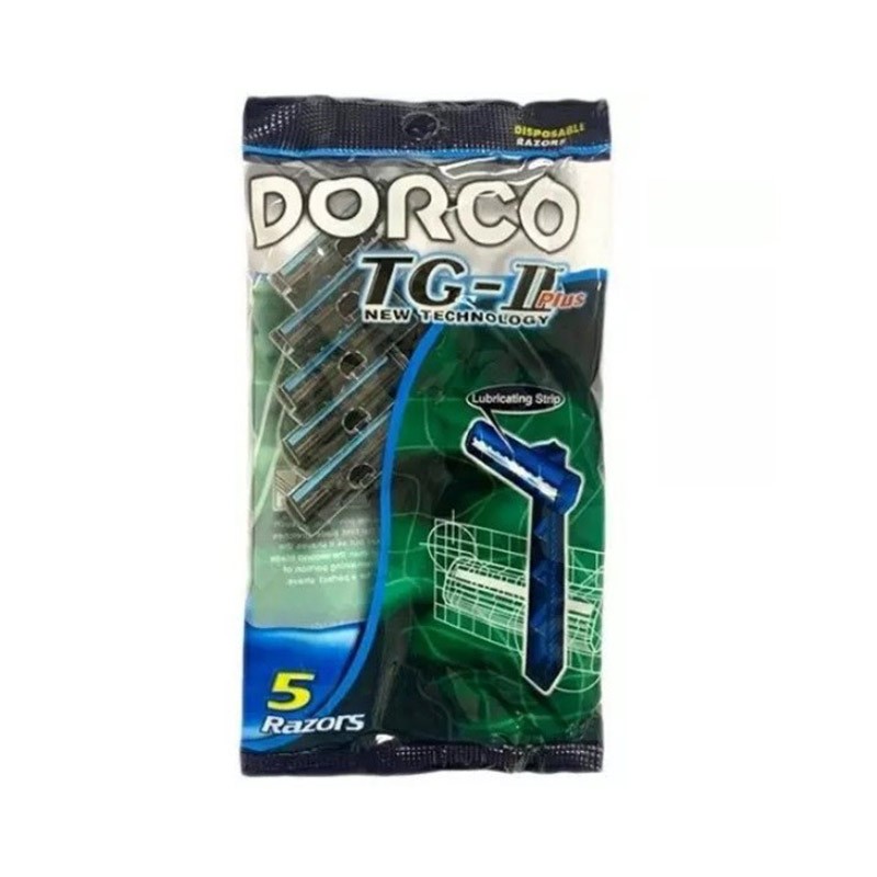 خود تراش دو لبه دورکو DORCO مدل TG-II Plus بسته 5 عددی اصلی