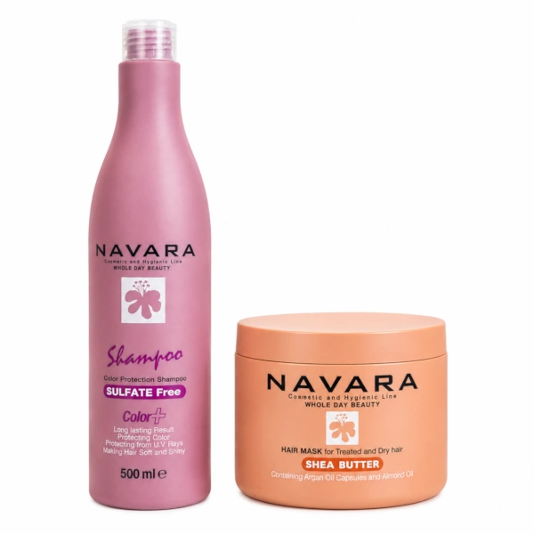 پک شامپو و ماسک مو ناوارا فاقد سولفات NAVARA