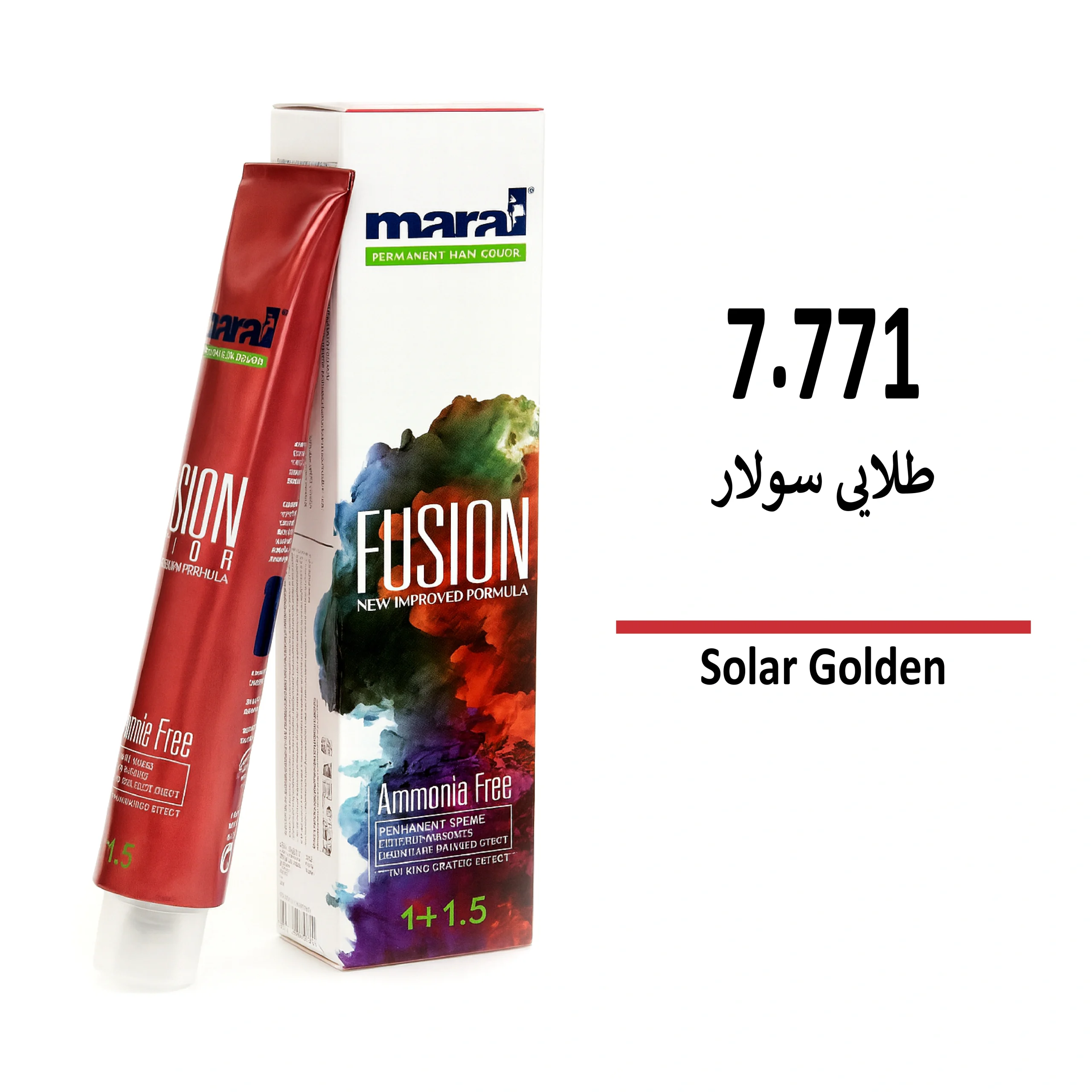 رنگ مو بدون آمونیاک مارال طلایی سولار 7/771