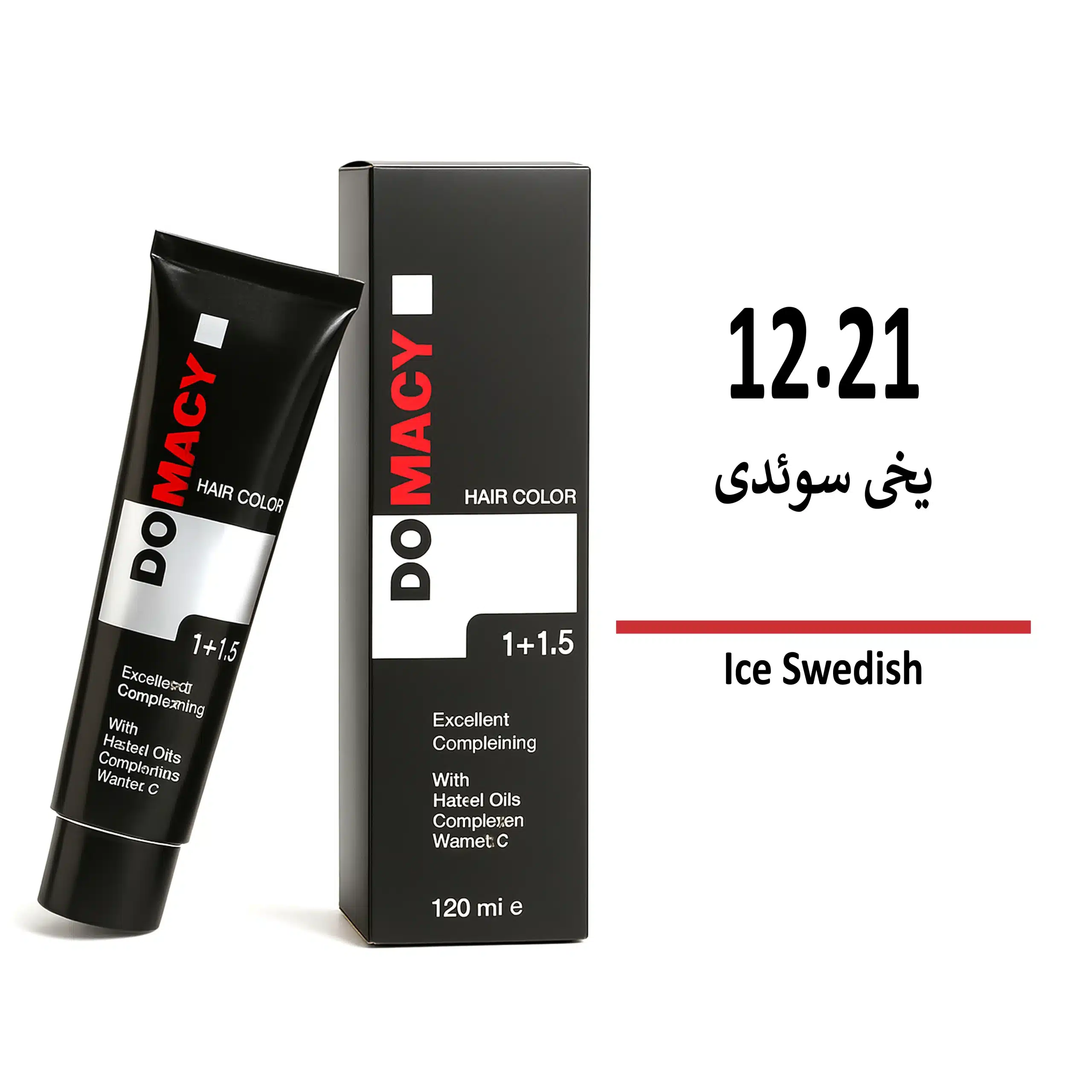 رنگ مو دوماسی یخی سوئدی 12/21