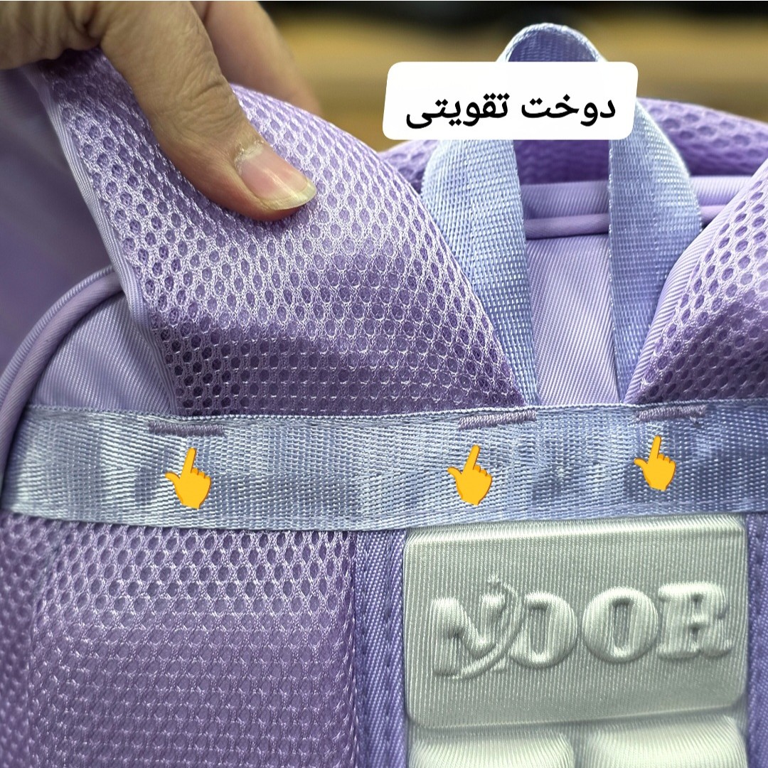 نمای 6 خرید کوله پشتی ابتدایی دخترانه کد 4438