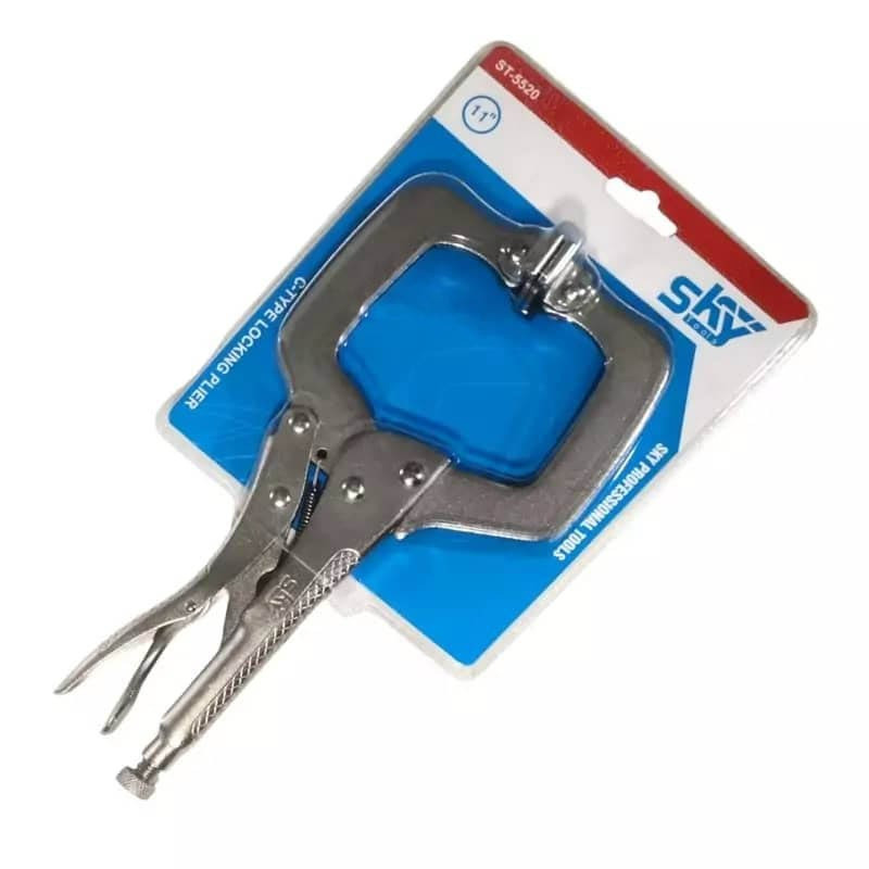 انبر قفلی اسکای مدل سی شکل کد AJ-SKY-ST-5520 سایز 11 اینچ