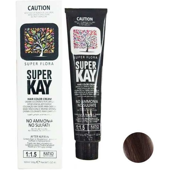 رنگ مو بدون آمونیاک بلوند خاکستری سوپر کی Super Kay شماره 7.1 حجم 120 میل