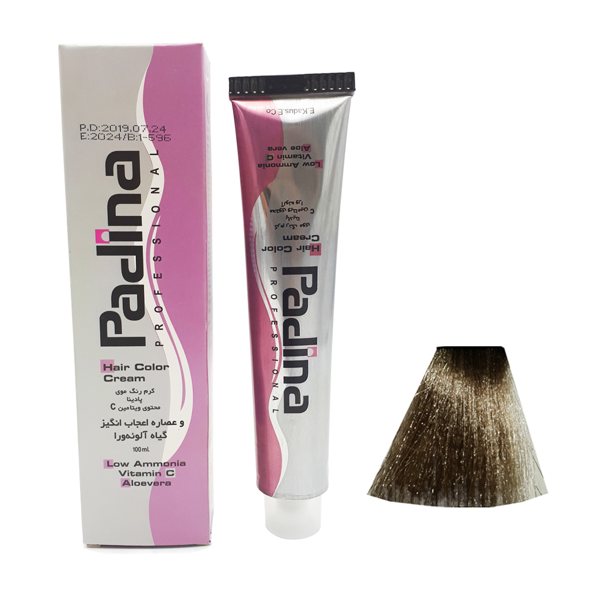 رنگ مو پادینا Padina سری دودی C5 شماره 6.1 بلوند دودی تیره حجم 100 میل