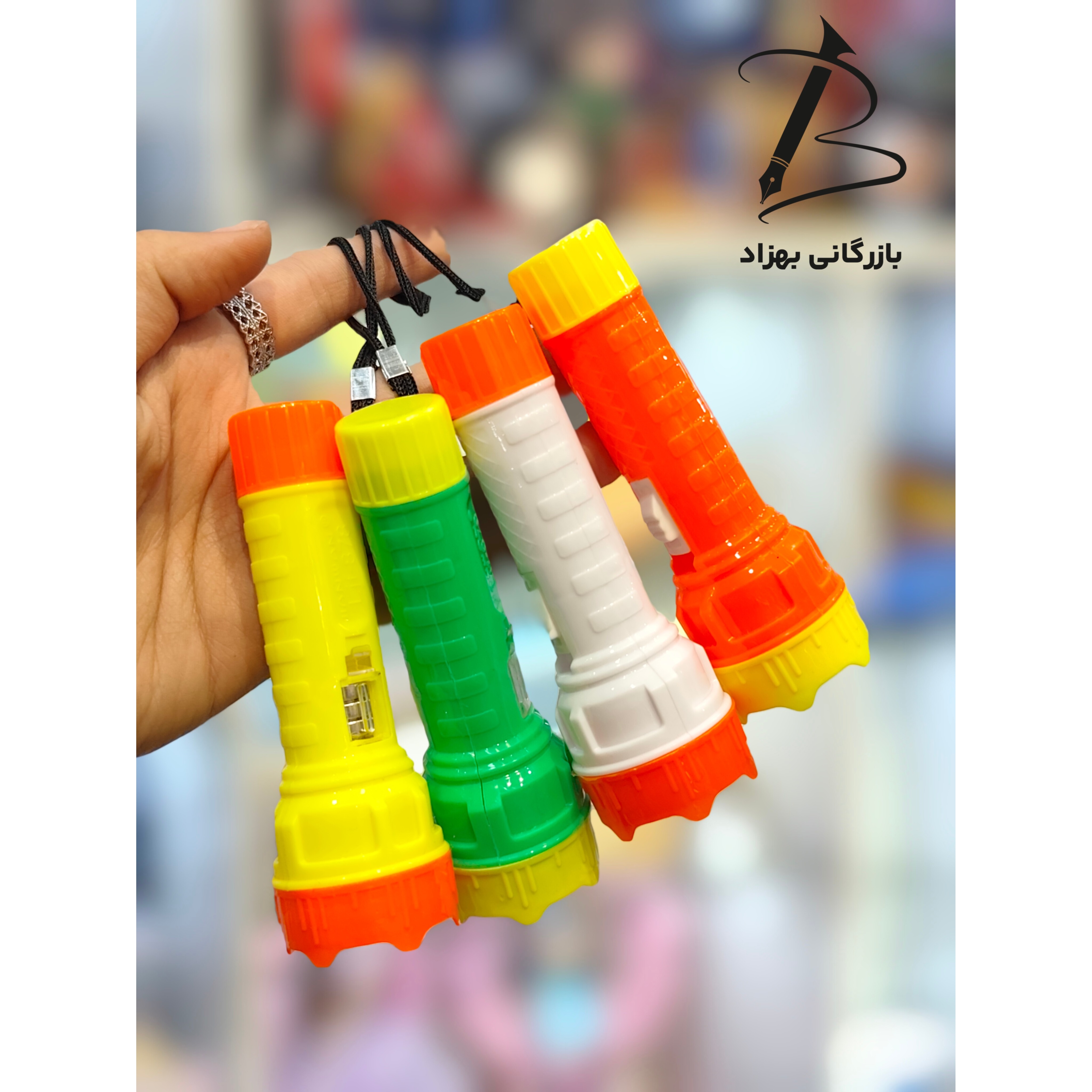 چراغ قوه جاکلیدی نور خوب پلاستیکی باطری خور