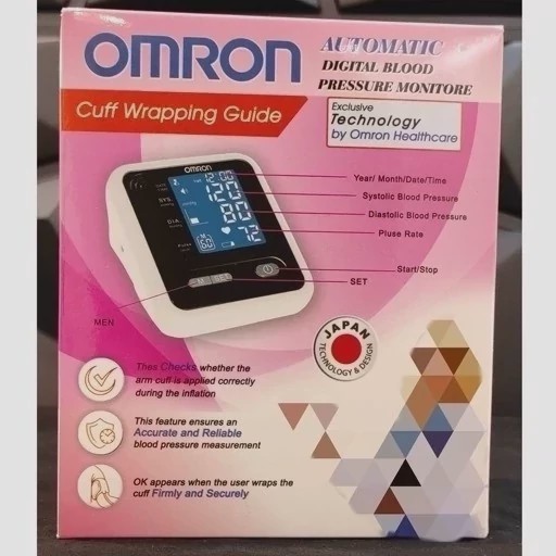 دستگاه فشارخون امرون ژاپن omron سخنگو فارسی کیف و آداپتور دار