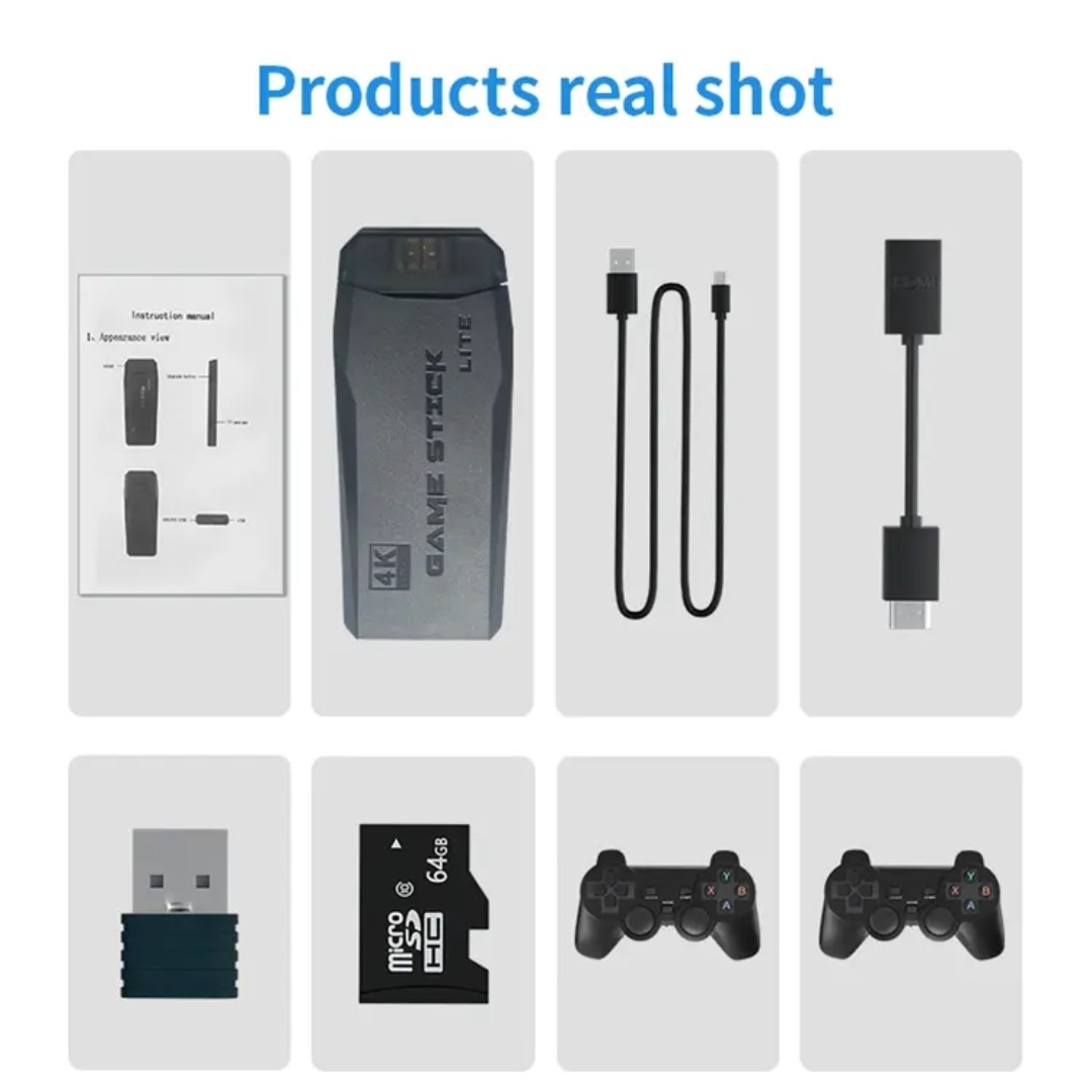 کنسول بازی مدل Game stick 4K LITE کنسول گیم استیک لایت طرح ps5