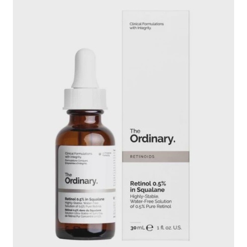 سرم رتینول 0.5 ضد پیری و ضد چروک اوردینری کاناداThe Ordinary Retinol 0.5 in Squalaneحجم30 میل