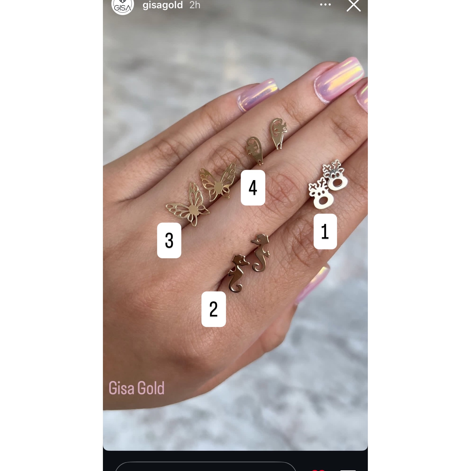 گوشواره سر گوزن (شماره 1)