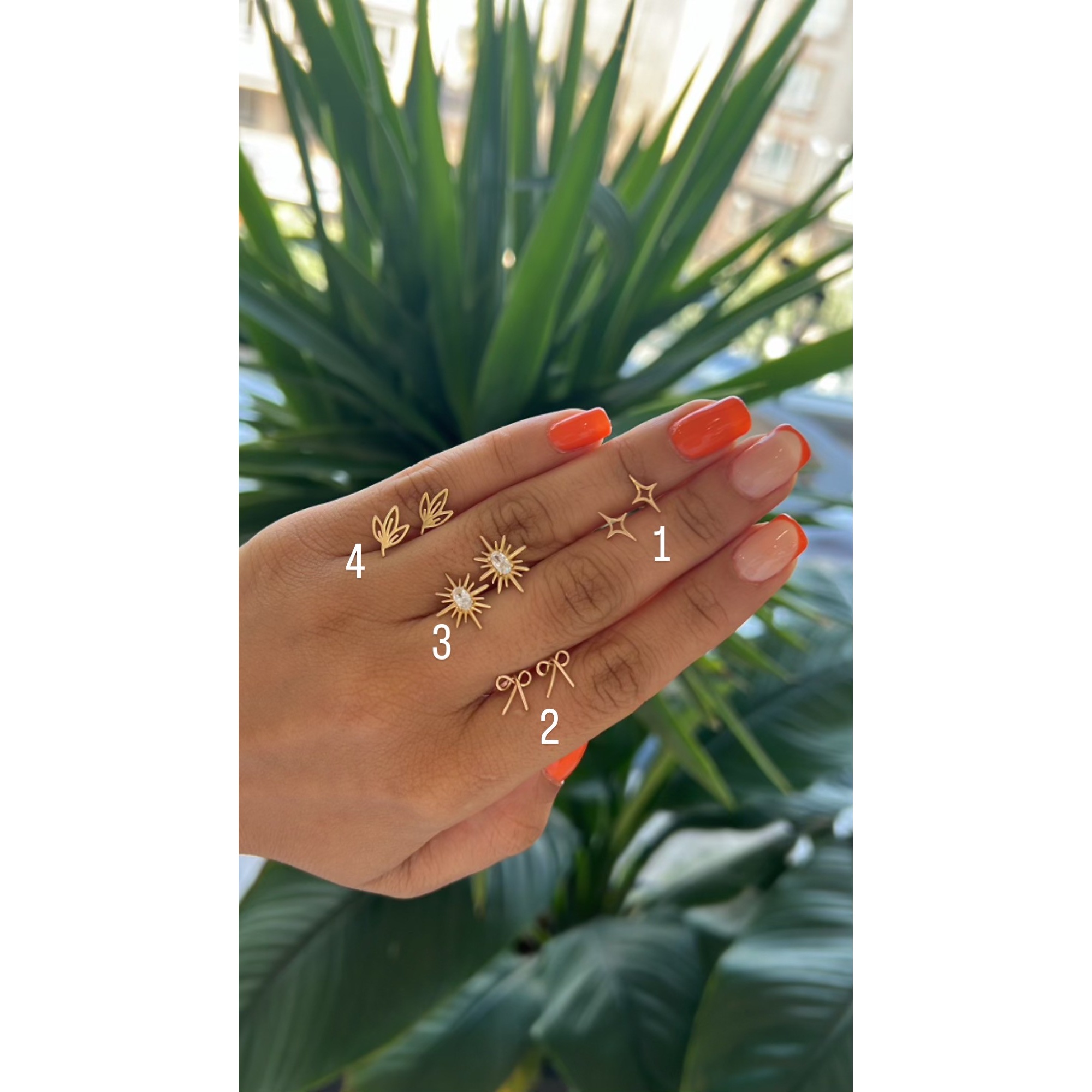 گوشواره پاپیون (شماره 2)