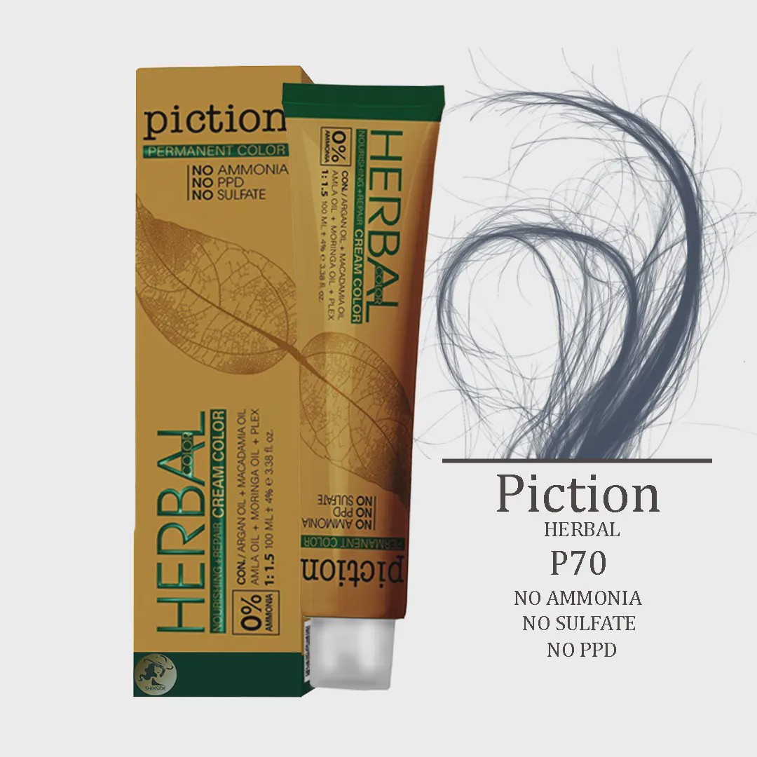 رنگ مو بدون آمونیاک پیکشن PICTION شماره P70 دلفینی