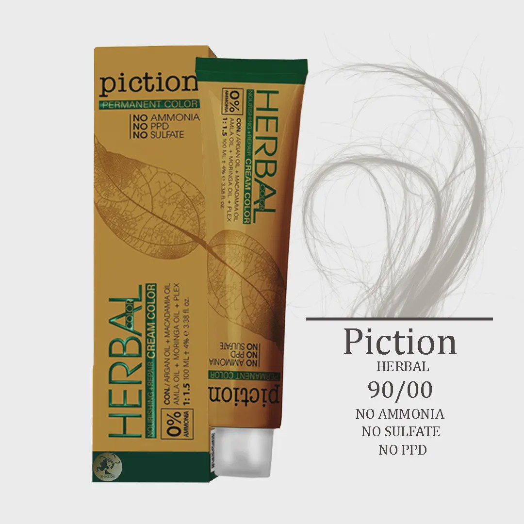 رنگ مو بدون آمونیاک پیکشن PICTION شماره 90.00 یخی