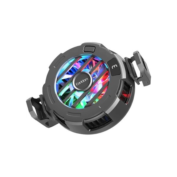 فن خنک کننده گوشی Earldom ET-F19 کولر موبایل گیمینگ 15 وات با RGB