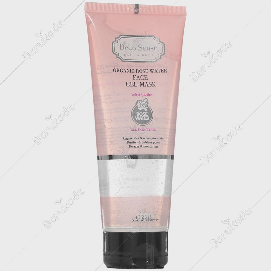 ژل ماسک مرطوب کننده گلاب 225ml دیپ سنس