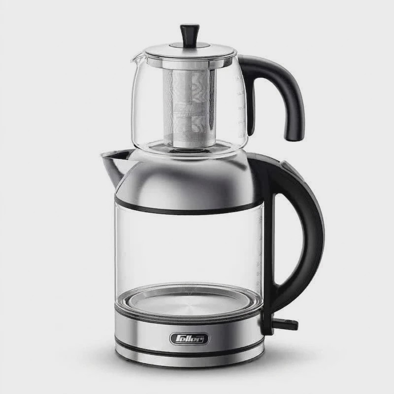 چای ساز فلر مدل TS289 با کتری شیشه ای ظرفیت 2 لیتر