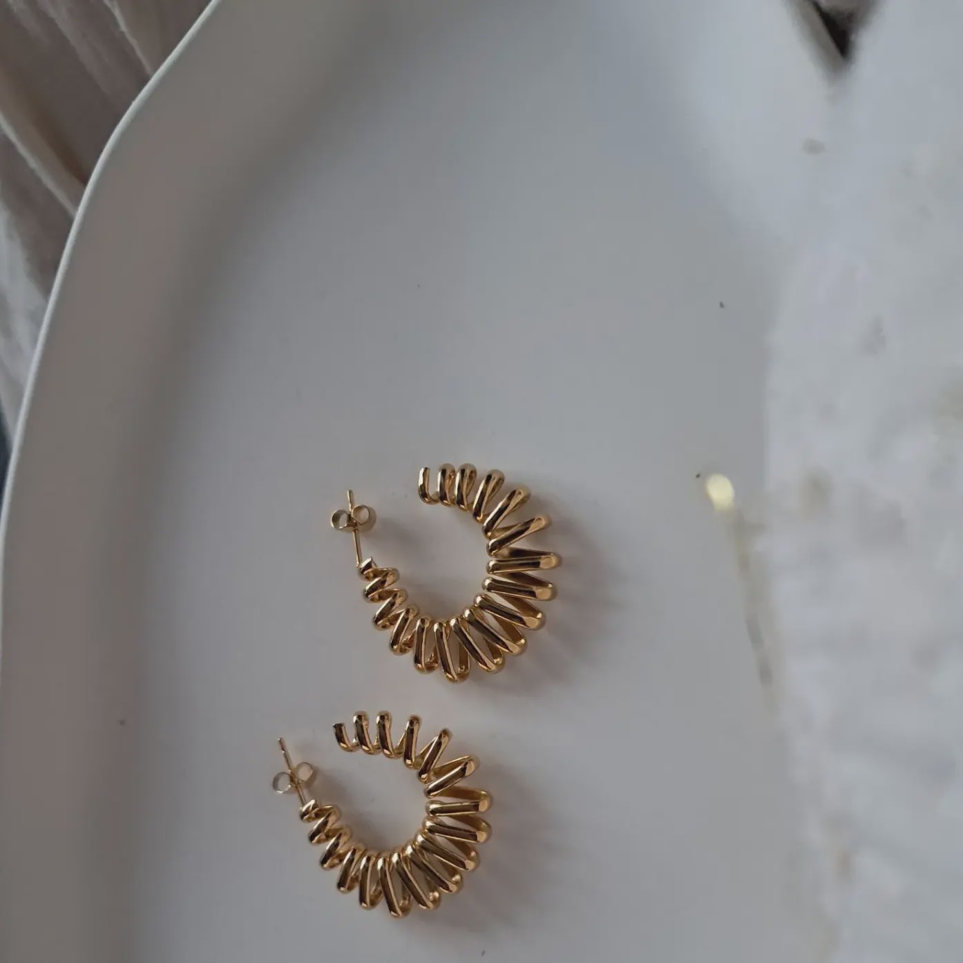 گوشواره طلایی مه پیچ کد GO1-0091
