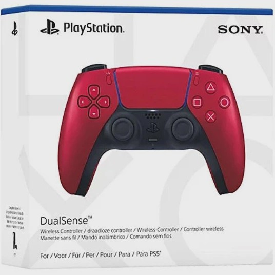 دسته PS5 طرح قرمز متالیک-استوک اورجینال-ضمانت اصل بودن