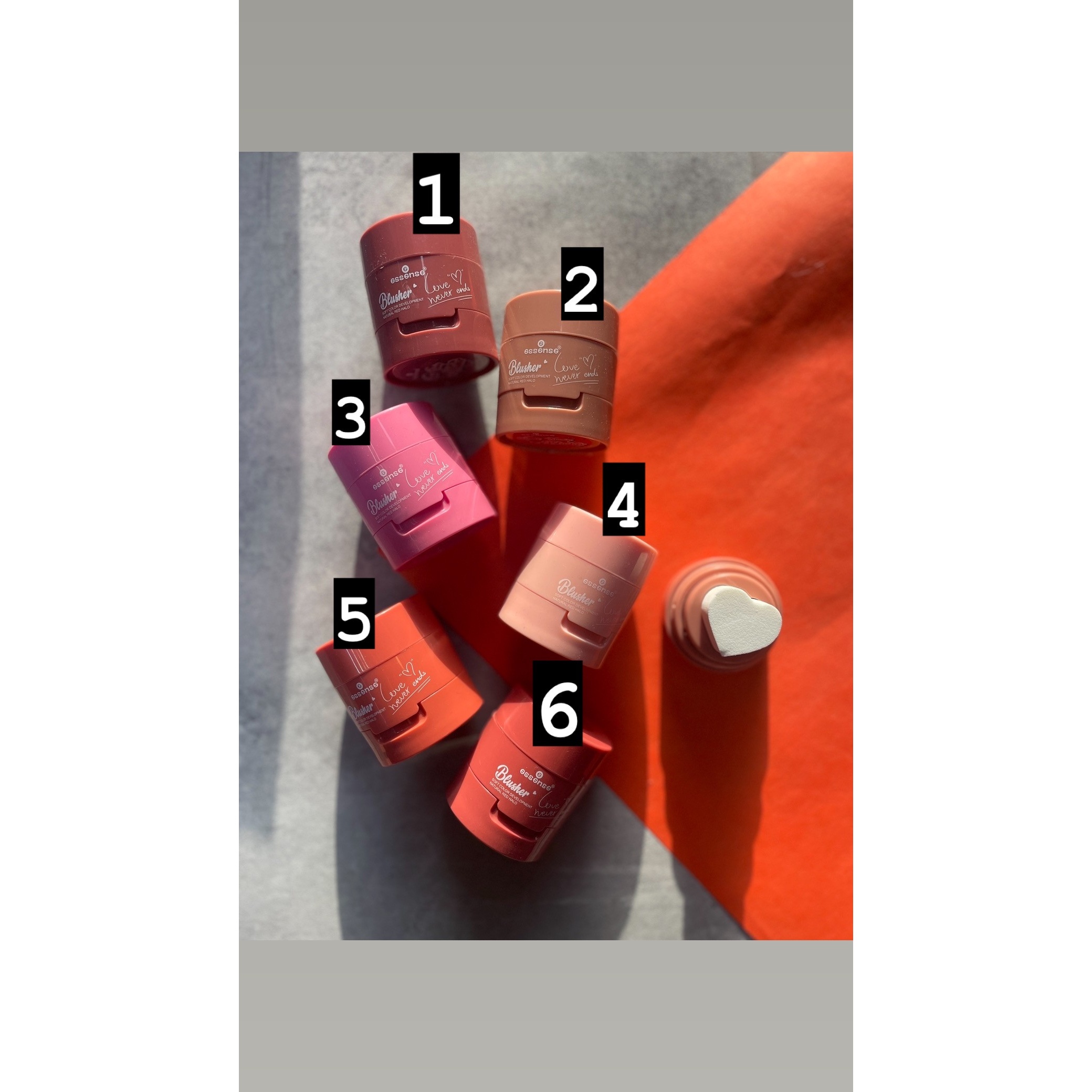 رژگونه استامپی طرح قلب مدلessense