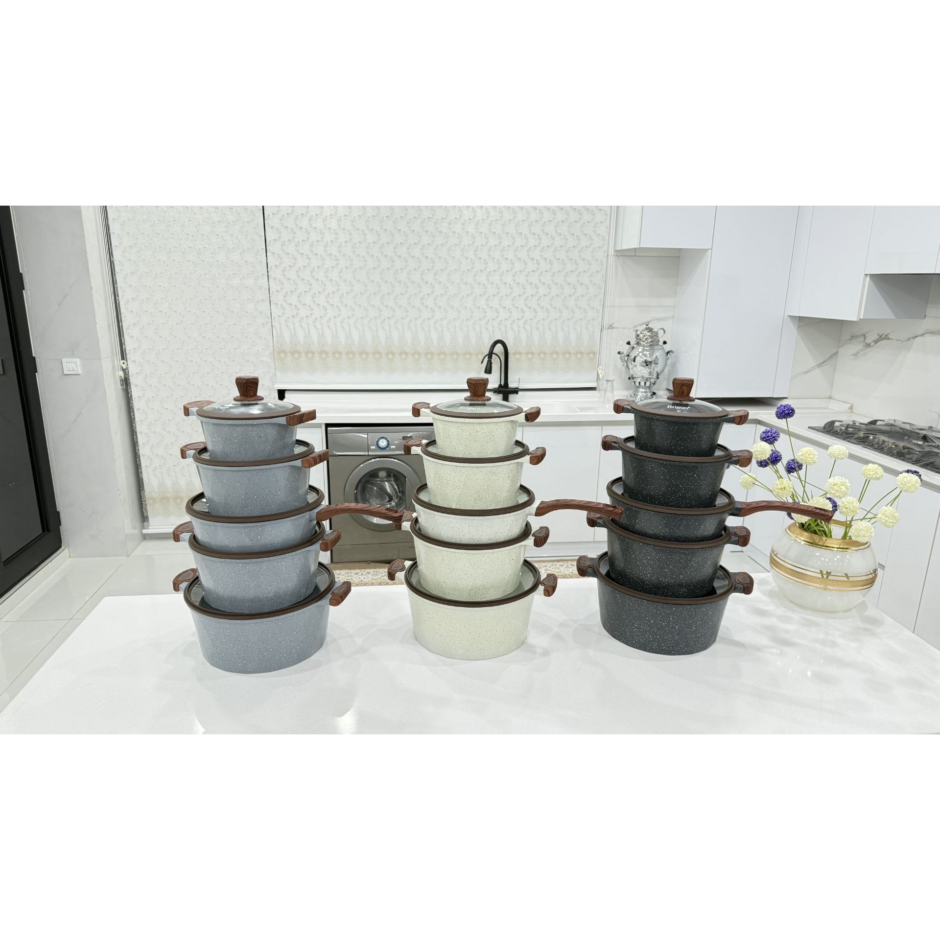 سرویس قابلمه 10 پارچه نانو گرانیتی و گرد روگن آلمان مدل R -7010