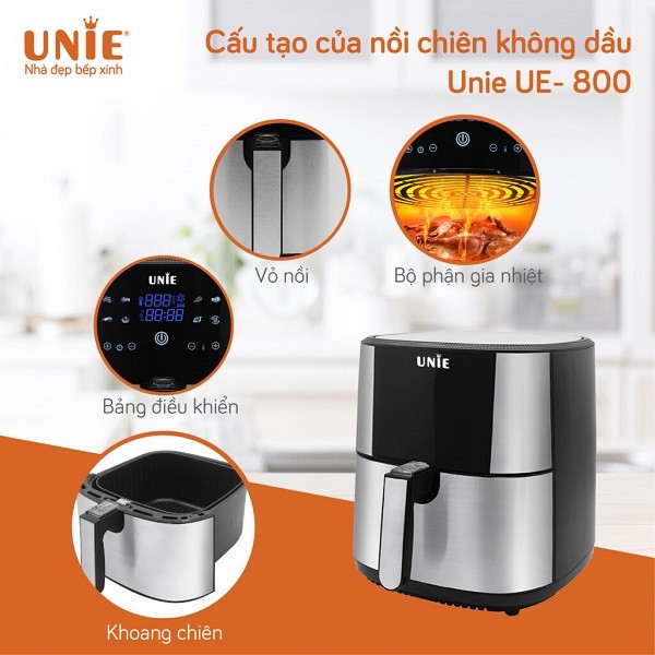 سرخ کن یونی مدل UE-800 دو المنت اصلی