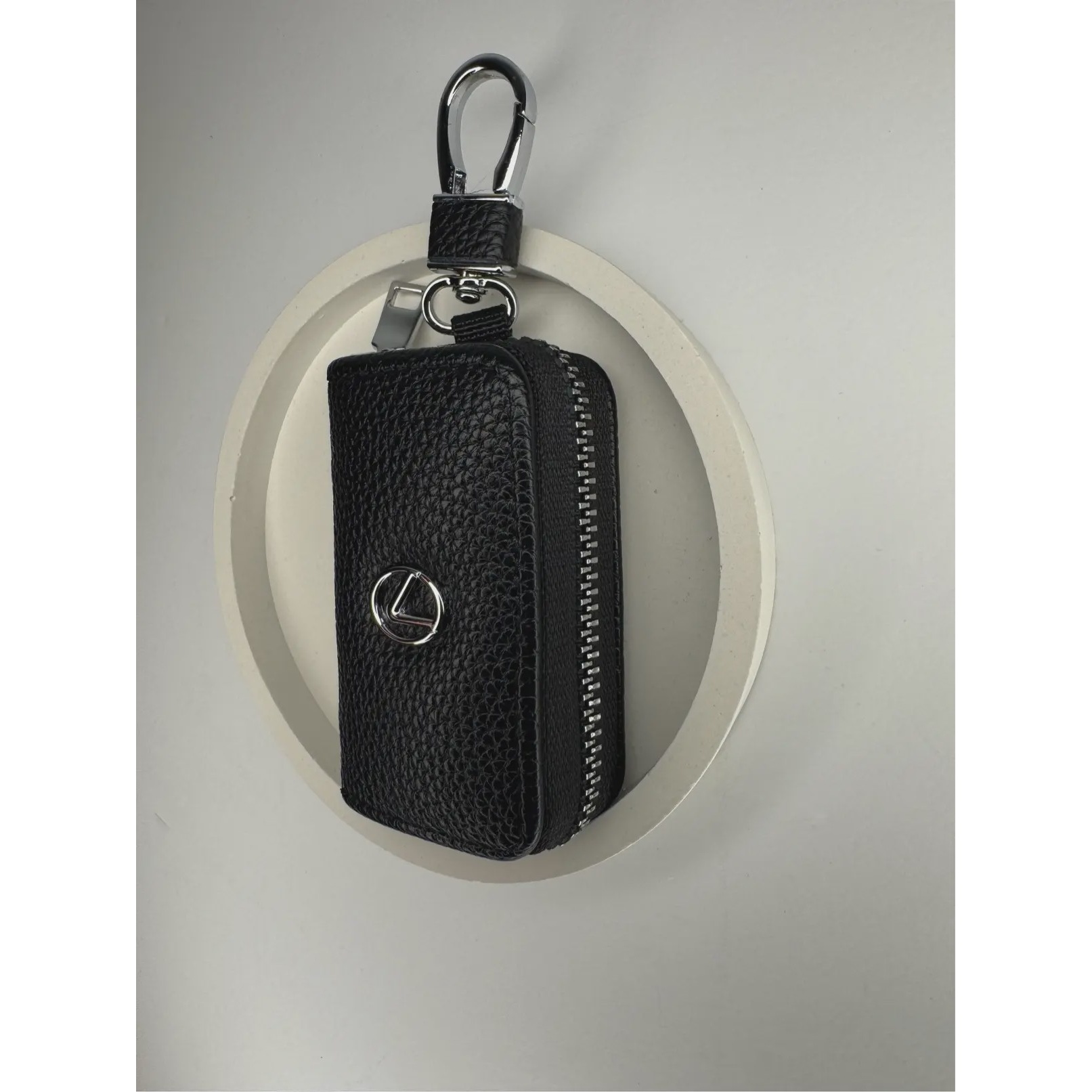 کاور ریموت کتابی زیپی وارداتی خودرو لکسوس LEXUS جنس چرمی رنگ مشکی