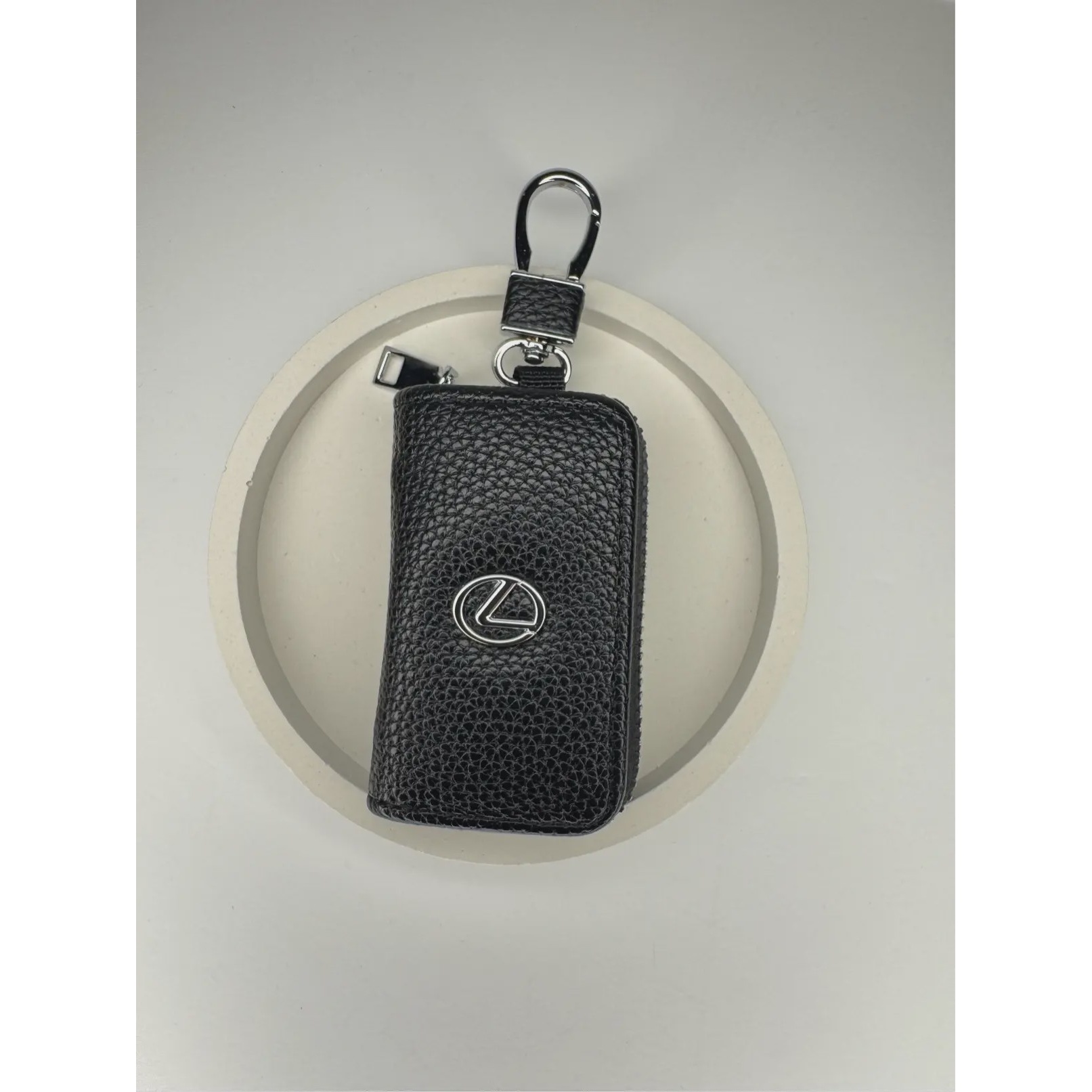 کاور ریموت کتابی زیپی وارداتی خودرو لکسوس LEXUS جنس چرمی رنگ مشکی