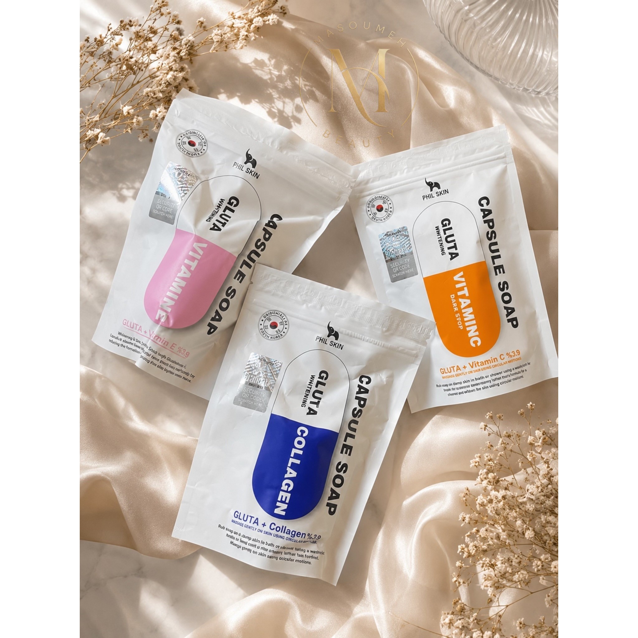 صابون کپسولی گلوتا فیل اسکین Phil Skin Gluta Capsule Soap 83g