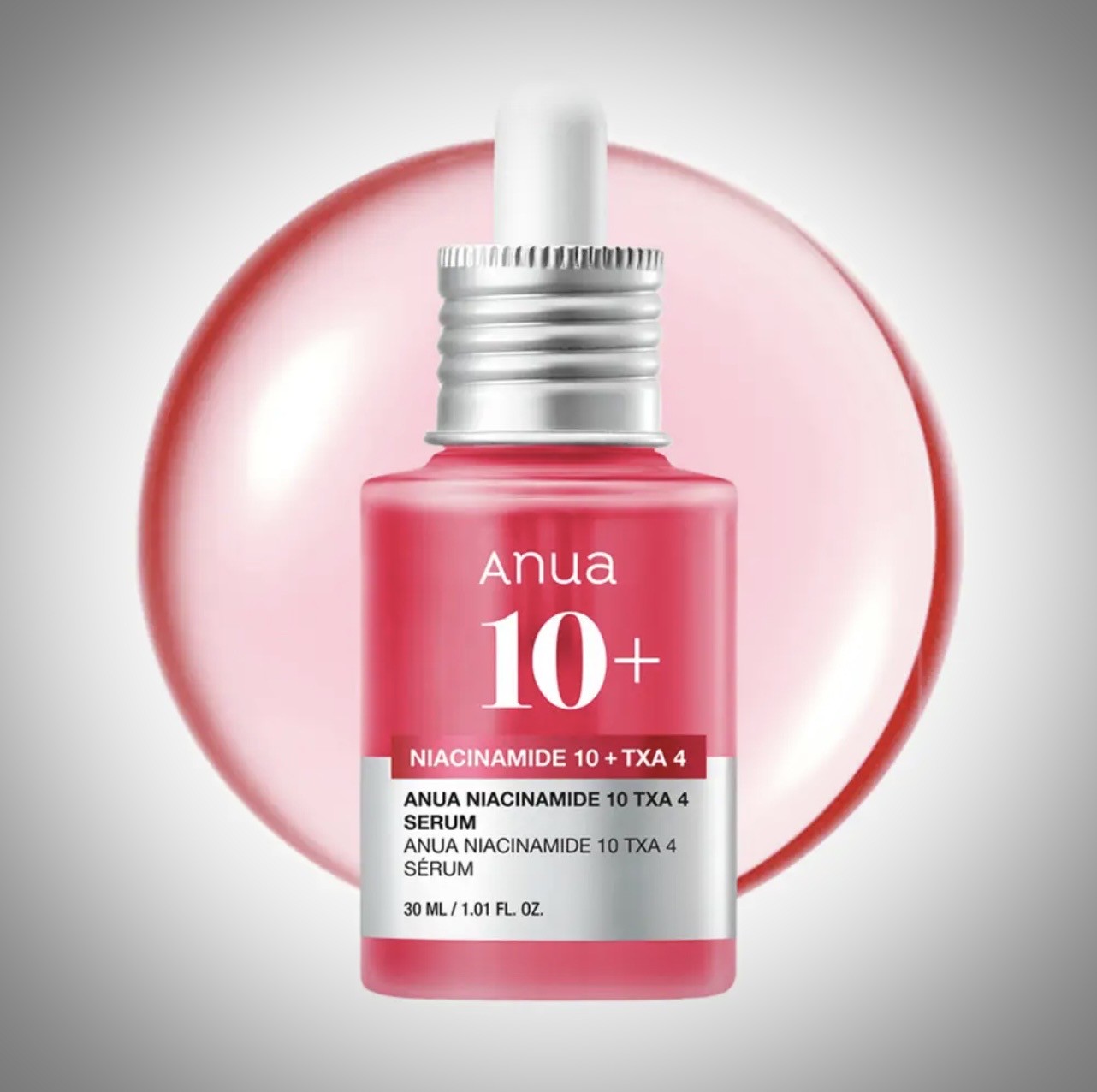سرم کوچک کننده منافذ آنوا مدل Niacinamide 10 TXA 4 حجم30میل