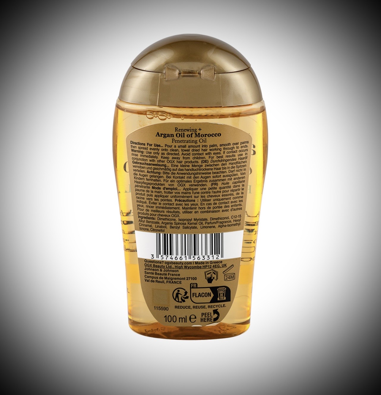 روغن آرگان مراکشی ا جی ایکس مناسب انواع مو حجم 100میلی لیتر