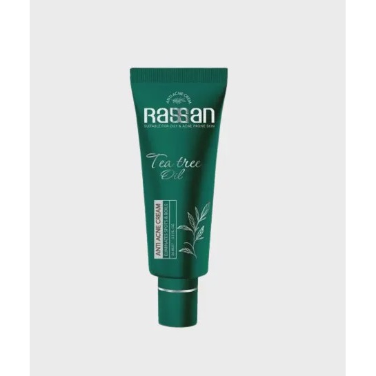 کرم ضد جوش راسن مدل Tea Tree مناسب پوست چرب و جوش دار حجم 20 میلی لیتر Rassan Tea Tree Anti Acne Cream 20 ml