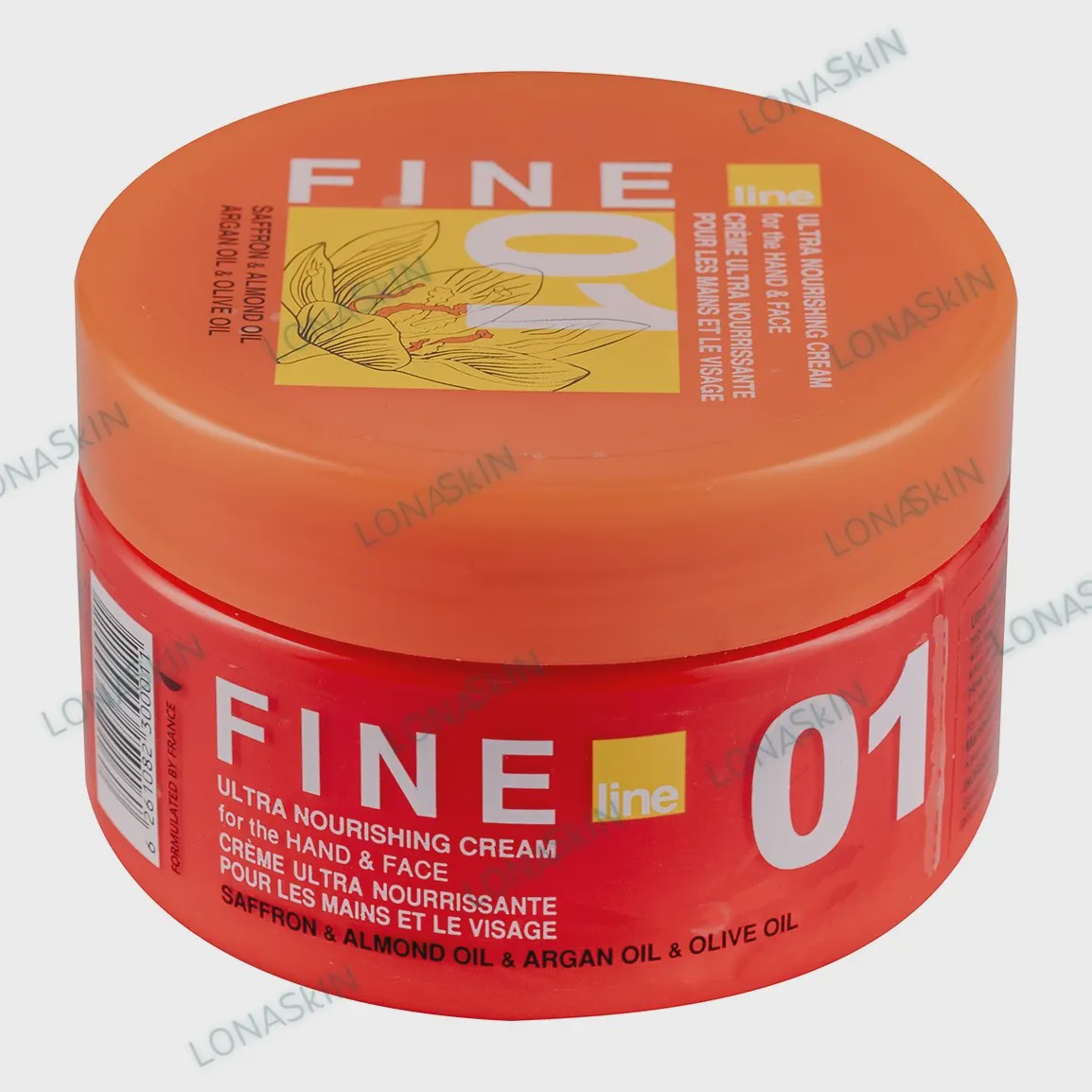 کرم مرطوب کننده زعفران دست و صورت فاین لاین fine line ultra nourishing cream