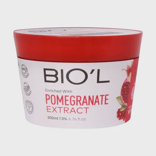 ماسک مو کاسه ای بیول حاوی عصاره انار مناسب موهای رنگ شده حجم 200 میل Biol Bowl Pomegranate Extract Hair Mask For Dama...