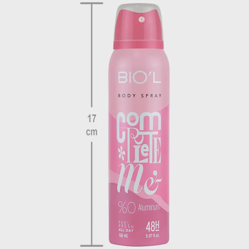 اسپری خوشبو کننده بدن زنانه کامپلیت می بیول Complete Me Body Spray Biol