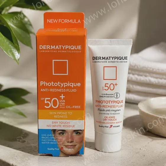 ضد آفتاب فلوئید ضد قرمزی درماتیپیک مدل Phototypique با Spf 50 مناسب پوست مستعد قرمزی حجم 40 میلی لیتر Dermatypique SP...