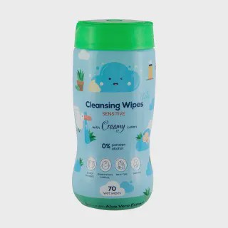 دستمال مرطوب کودک کانواس حاوی آلوئه ورا 70 برگی Baby Land Aloe Vera Baby Wep Wipes 70 Pcs