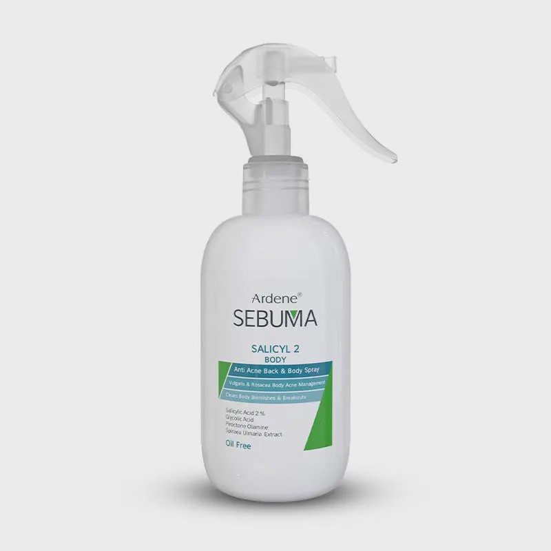 اسپری ضد جوش بدن آردن سبوما Salicyl 2 Anti Acne Back And Body Spray Ardene Sebuma