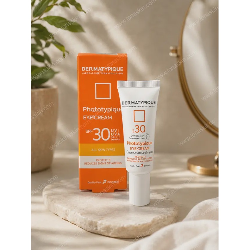 کرم ضد آفتاب درماتیپیک بی رنگ دور چشم مدل فتوتیپیک با SPF30 حجم 20 میلی لیتر Dermatypique SPF30 Phototypique Eye Suns...