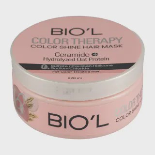 ماسک مو سولفات فری بیول مدل کالر تراپی مناسب موهای رنگ شده حجم 220 میلی لیتر Biol Color Therapy Sulfate Free Hair Mask