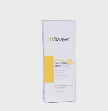 فلوئید ضد آفتاب SPF50 حاوی ویتامین C ویتالیر 50 میلی لیتر Vitalayer SPF50 Vitamin C Sun Care Fluid 50 ml